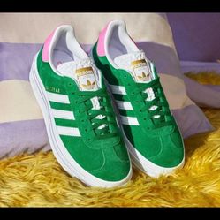 Brand New Platform Adidas Gazelles 9.5 women’s