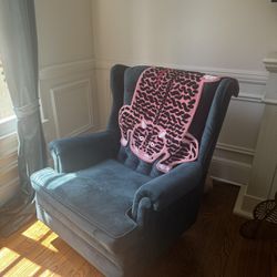 Beautiful Velvet Rocking Chair