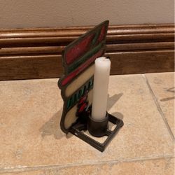 Snowman Stained Glass Candle Holder