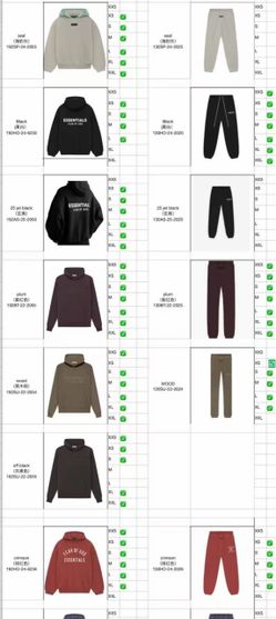 Fear of God Essentials Hoodie & Sweatpants Collection