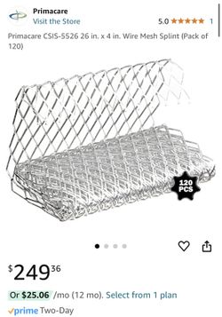Primacare CSIS-5526 26 in. x 4 in. Wire Mesh Splint (Pack of 120)