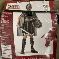 Halloween Gladiator Medium 8-10 Costume