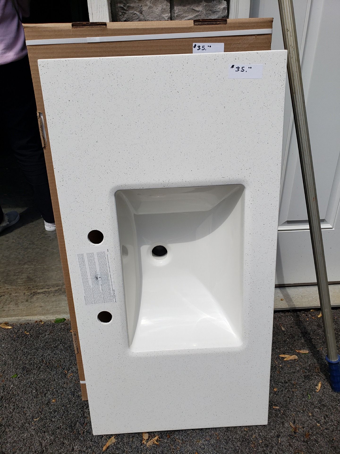 New 36 Inch Vanity Sink Top