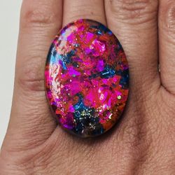 Handmade one Of A Kind Resin Ring & More