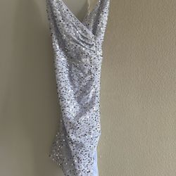 White Sequin Dress