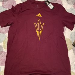 ASU Arizona State University Adidas Tshirt Medium Brand New