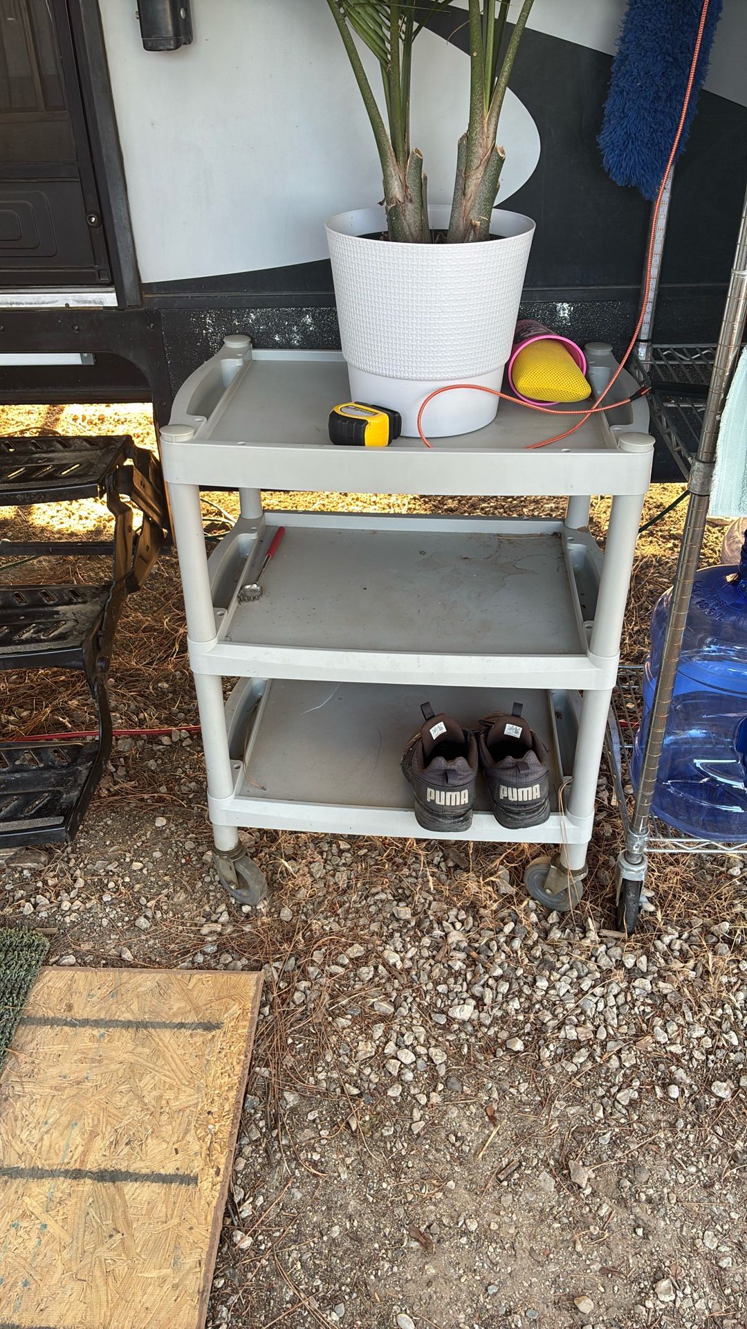 Used plastic utility cart