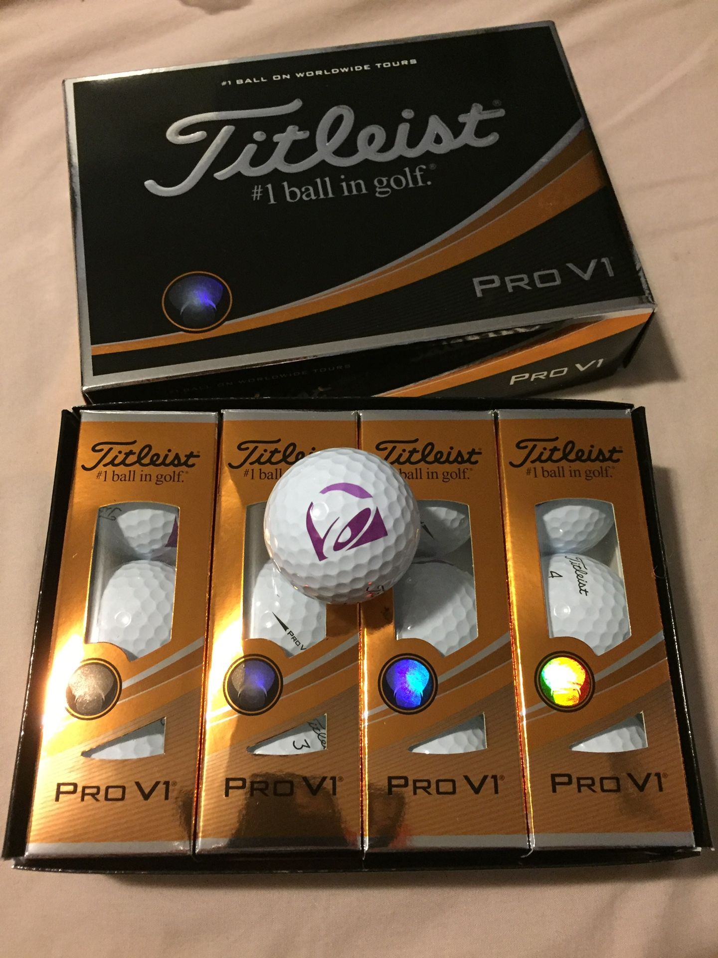 TACO BELL Titleist PRO V1 Golf Balls BRAND NEW
