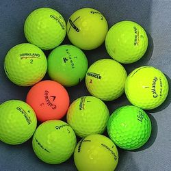 (13)Pre-Hit Multi-color/Multi-brand Golf Balls In O.C.
