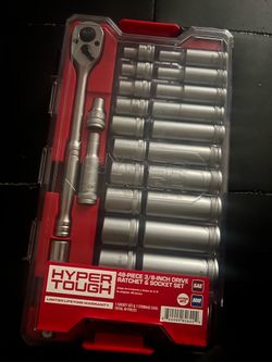 48 piece 3/8 inch drive ratchet & socket set