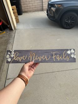 Love Never Fails Wall Art 
