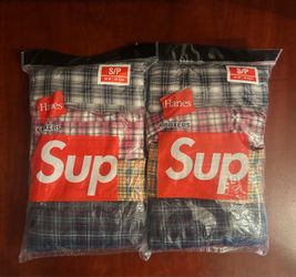 Supreme Hanes Woven Plaid Boxers S/P