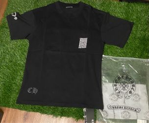 Chrome Hearts Men's S Black Graphic Logo T-Shirt Crew Neck Short Sleeve