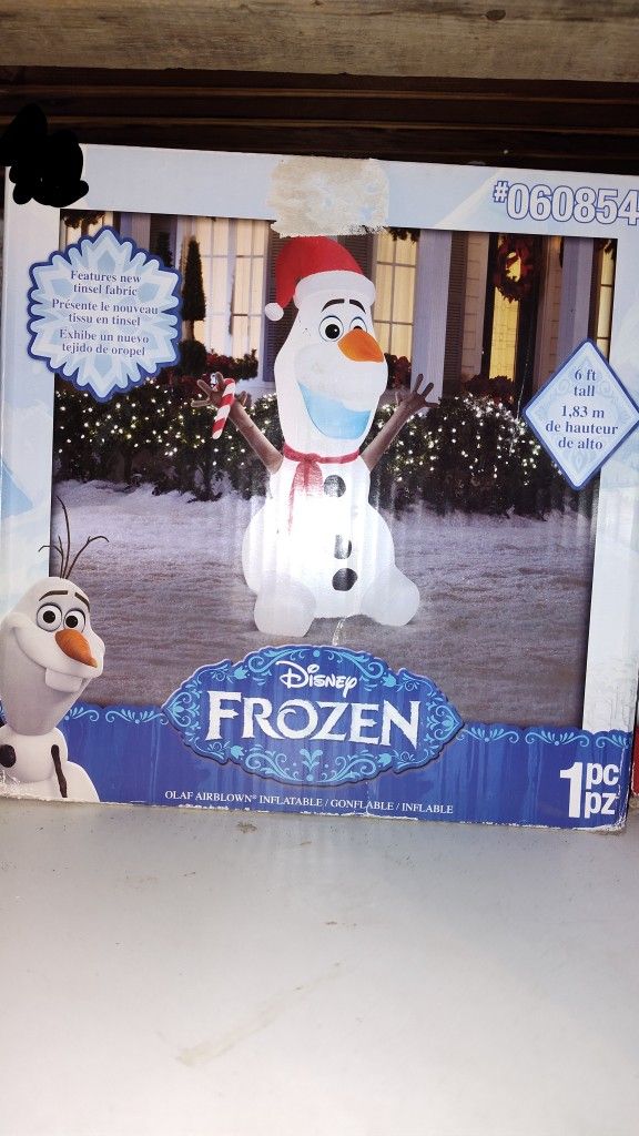 6 Ft Tall Olaf Holiday Inflatable