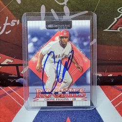 Angels Autographs Baseball Cards Chone Figgins