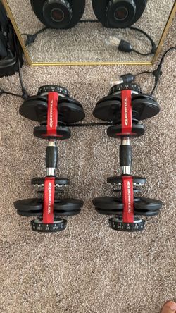 Bowflex Adjustable dumbles -52.5lb each