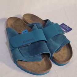Birkenstock Kyoto In Deep Turquoise Size 43