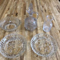 Collection Of 5 Beautiful Glass Pieces