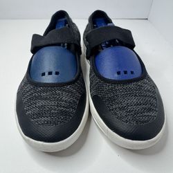 Fitflop Uber Knit Black And Gray Mary Jane Sneakers Women's Size 8.5
