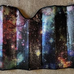 Galaxy Space Themed Car Sun Shade