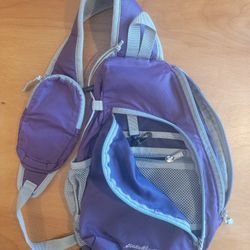 Purple Eddie Bauer Sling Bag