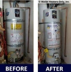 Water Heater Installation 30,50, 50 Gallon 