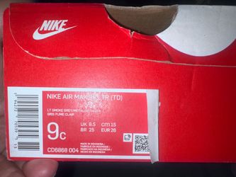 Girls Nike Air Max size 9