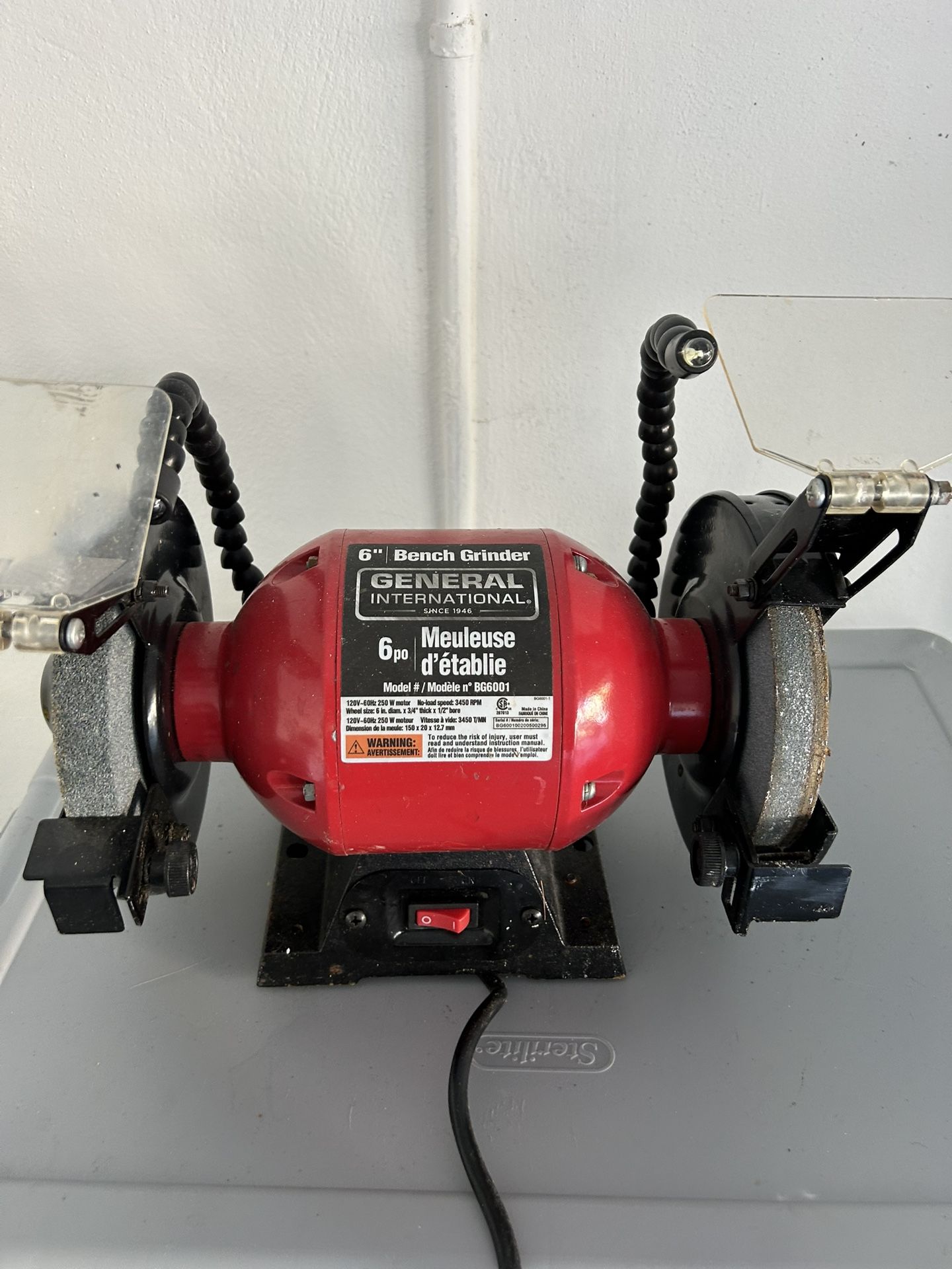 Harbor freight General Internation, 6 inch bench grinder