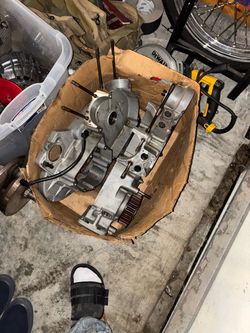Motorcycle Engine Cases Disassembled sportster 883