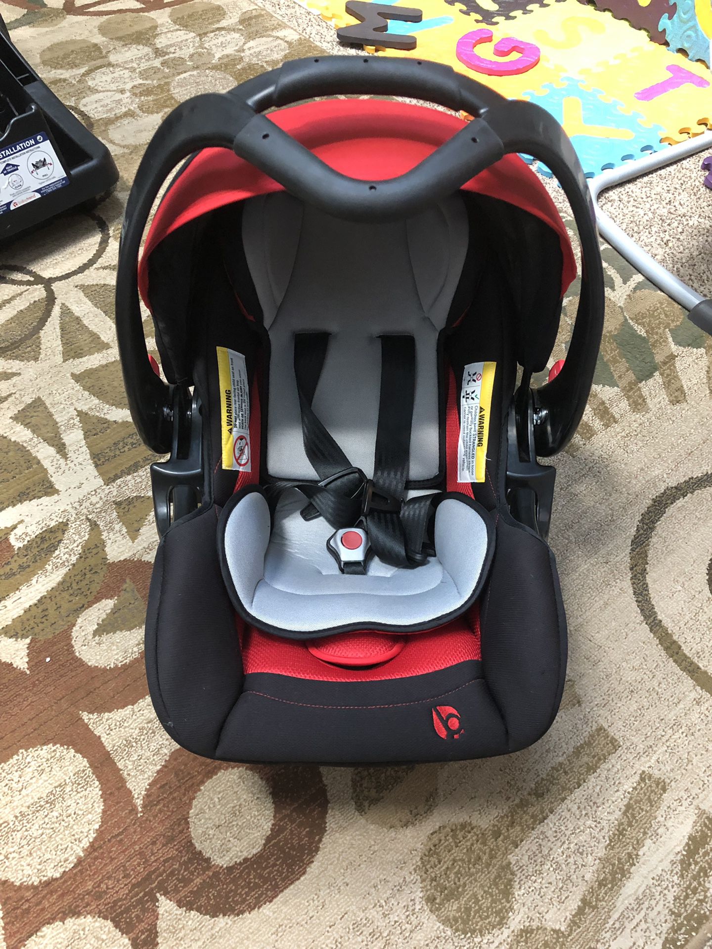 Babytrend car seat, base, and stroller