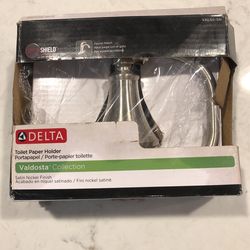 Delta Nickel Finish Toilet Paper Holder