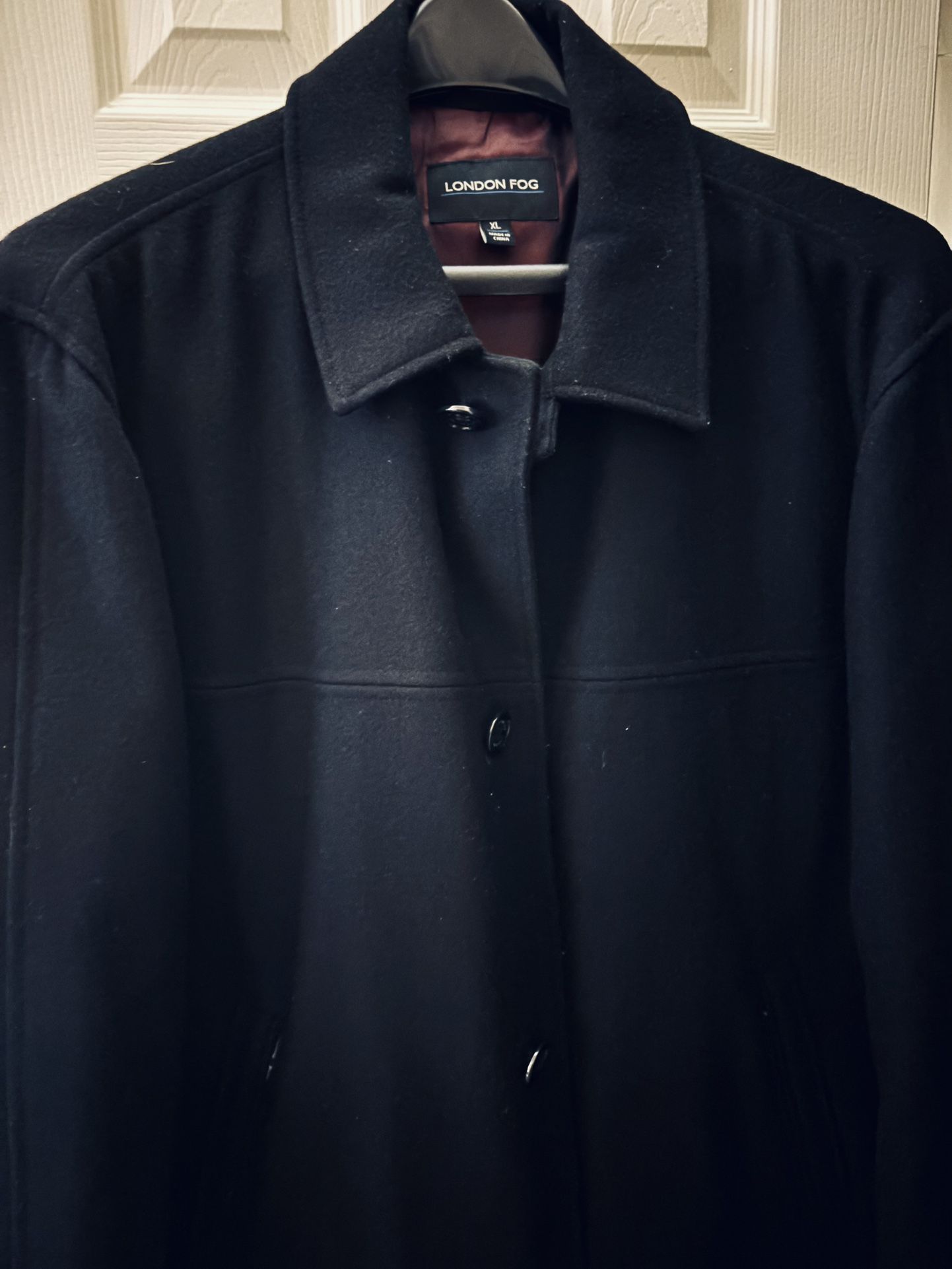 Men’s Black Wool Coat “London Fog”