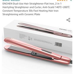 ENCHEN Dual-Use Hair Straightener Flat Iron

