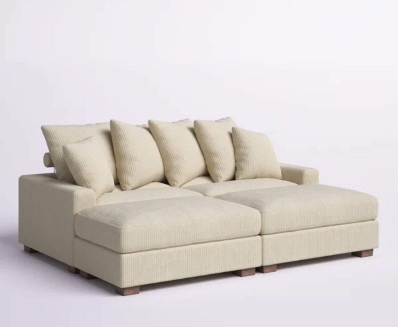 ***Beautiful Cream 4 Piece Sectional NEW In BOX***