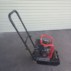 XtremepowerUS 61017 Walk Behind Plate Compactor w/Wheel Gas 2.5hp 79cc 1920lbs Force Construction