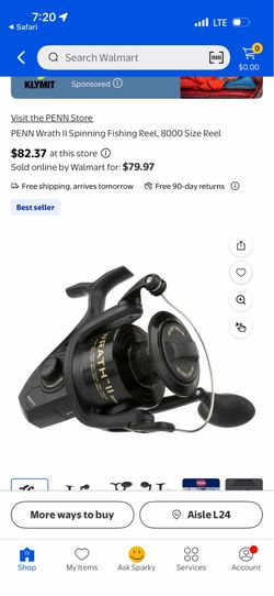 Big water 8ft ugly stick medium Penn Wrath || 8000 size reel