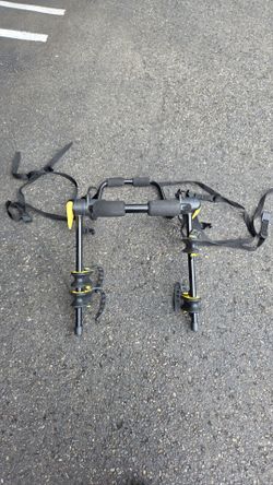 Rhode Gear 2 Bike Carrier Trunk Mount Rack, Black & Yellow