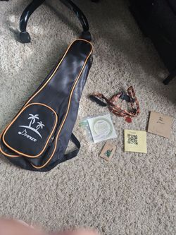 Ukulele Case with Spare Strings and Picks (Ukulele NOT Included)