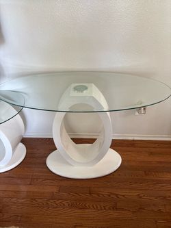 Glass side and coffee tables