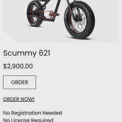 Scummy 621 Limited THE AUTHENTIC ELECTRIC CHOPPER