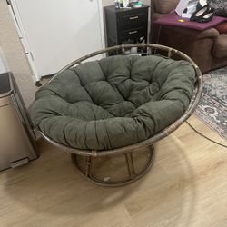 Papasan Chair With Cushion