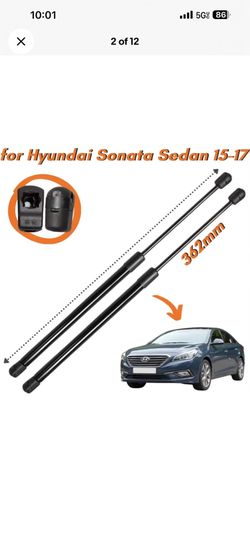 2X Front Hood Lift Supports Shock Struts for Hyundai Sonata 2015 2016 2017 Sedan