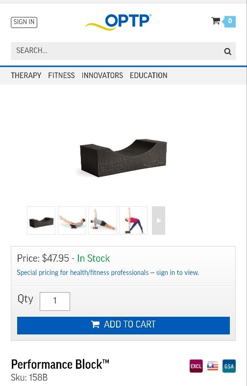 OPTP Performance Block