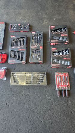 Milwaukee Icon Bauer tool sets Harbor Freight tools