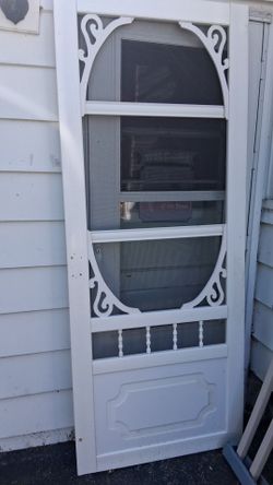 34" screen pvc door