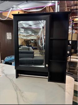 24"x28" Bathroom Medicine Cabinet with Mirror and Towel Bar