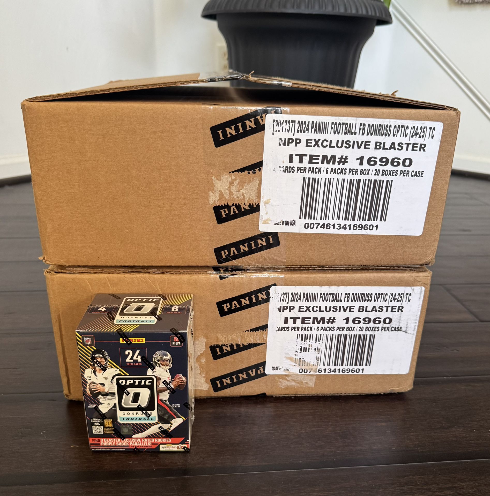 2024 Panini NFL Donruss Optic Football Blaster Box Case
