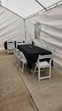 Sillas de resina mesas carpas jumper