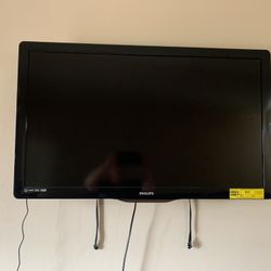 Philips Flat Screen TV 40 Inch With Stand And Paper Work