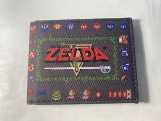 The Legend of Zelda Black Bifold Wallet - The Legend of Zelda Video Game Series